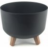 PROSPERPLAST Kvetináč GRACIA STANDARD 28,5 cm antracit