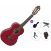 Valencia VC202 Premium SET Transparent Wine Red 1/2 klasická gitara pre dieťa