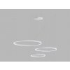 LED2 3274751DT Závesné svietidlo CIRCLE SET 3 LED, 136W, 3000K/4000K, 12100lm, IP20, biela, TRIAC
