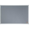 Odkazová tabuľa, hliníkový rám, 90x60 cm, NOBO Essentials, sivá