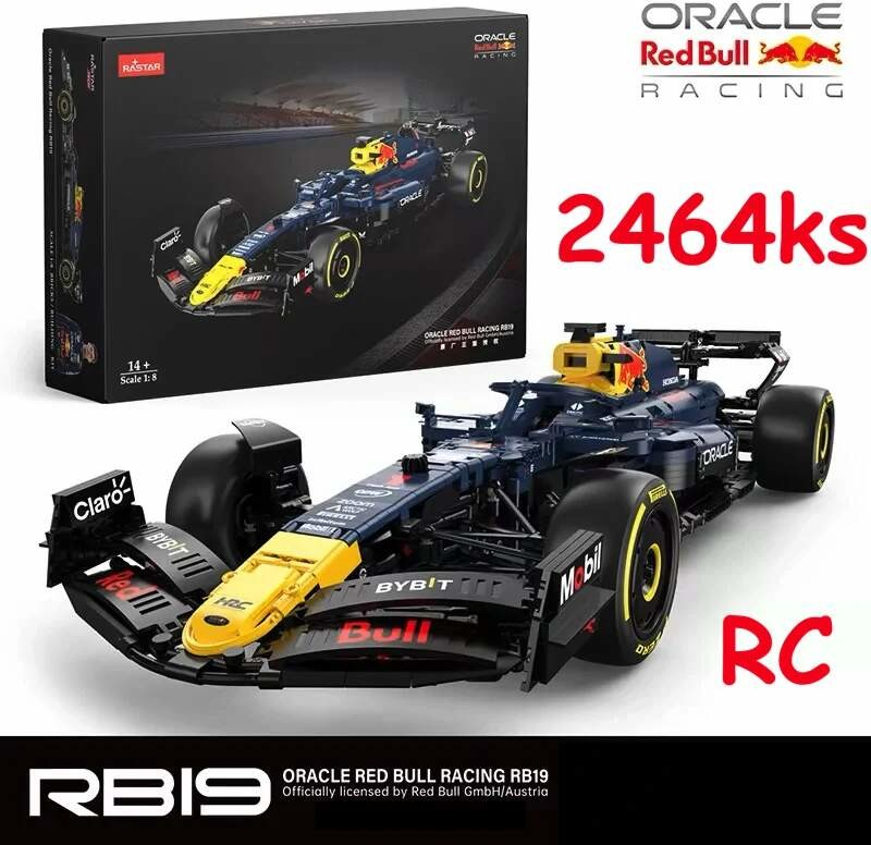 RASTAR RC Formula Red Bull F1 RB19 na diaľkové ovládanie 2464ks, modrá