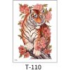 Dočasné vodeodolné tetovanie - Tiger - T-110