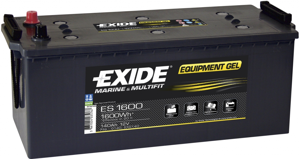 Exide Equipment Gel 12V 140Ah 900A ES1600