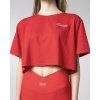 Dámske tričko crop dynamic červené - Descanti Veľkosť: M