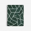 Goldea bavlnená napínacia plachta - mozaika na tmavo zelenom 80 x 200 cm