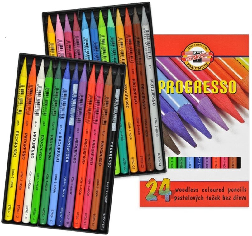 Pastelov á ceruzka v laku PROGRESSO, 24 ks od 12,7 € - Heureka.sk
