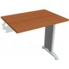 Pracovný stôl Flex, 80x75,5x60 cm, čerešňa/kov