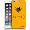 Picasee silikónový čierny obal pre Apple iPhone 6 Plus/6S Plus - I am fine