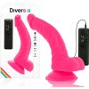 Diversia - flexible vibrating dildo pink 21.5 cm -o- 4.5 cm