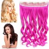 Clip in pás vlasov - vlnité kučery 55 cm - odtieň Rose Pink