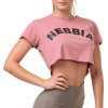Nebbia Volný Fit & Sporty crop top old rose
