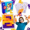 Logická hra Puzzle Montessori Tangram Kocky Karty Spoločenská Hra