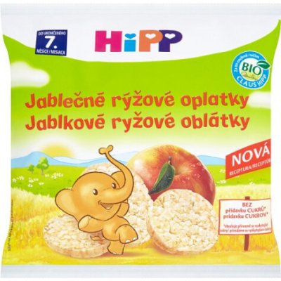HIPP BIO Oblátky jablkovo ryžové 30 g - HiPP ryžové oblátky jablkové 35 g