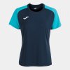 ACADEMY IV SHORT SLEEVE T-SHIRT NAVY FLUOR TURQUOISE L