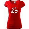 Cyklista oslavuje šesťdesiatku Pure Dámské tričko Červená