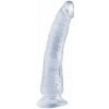 Basix Rubber Works 7 Slim gélové dildo s prísavkou