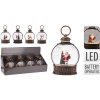 Vianočné snežítko v tvare lucerny LED svietiace 13 cm