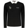 Pánske polo tričko s dlhým rukávom Pepe Jeans, čierne L Nero