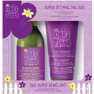 Little Green Kids Bathtime Essentials šampon a sprchový gél 240 ml + výživné tělové mléko 180 ml darčeková sada