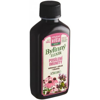 MaxiVita Herbal Bylinný sirup posilnenie imunity výživový doplnok 260 g