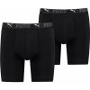 Puma Sport Cotton Long Boxers 2P čierna