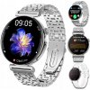 Inteligentné hodinky JG Smart Kardiowatch Glukóza EKG Amoled Poľské Menu JS02 strieborné