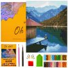 DIAMANTOVÁ MAĽBA 5D S RÁMOM Diamantová Výšivka Veľká Hory Mozaika 40x50 cm