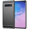 Techsuit Carbon Silicone kryt na Samsung Galaxy S10 – čierny