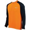 Eigo Tempest Pánska dlhý rukáv krátky zips cyklistický dres Vivid oranžová / čierna, Varianta S JRL0099