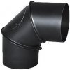 Koleno na dymovod nastaviteľné 0-90° s čistiacim otvorom, priemer 150mm,hrúbka steny 1,5mm