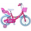 VOLARE - Detský bicykel Barbie - Dievčenský - 14 palcový - Ružový - Dve ručné brzdy