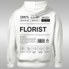 Florist Label dámska mikina s kapucňou