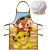 EUROSWAN · Detská zástera s kuchárskou čiapkou Leví kráľ - 2 diely