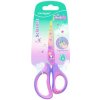 Nožnice KEYROAD s potlačou Pastel Deco ergonomické, blister, mix farieb