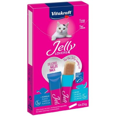 Vitakraft Cat Jeelly Lovers losos s treskou 6 x 15 g