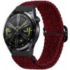 BStrap Braid Nylon remienok na Xiaomi Amazfit GTR 2 / GTR 47mm, red black (SSG035C0306)