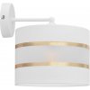 Helam Nástenná lampa HELEN 1xE27/15W/230V biela/zlatá HE1211 + záruka 3 roky zadarmo + záruka 3 roky zadarmo