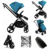 Športový kočík Kidnort Isbjörn modrý, hliníkový, 10,20 kg s príslušenstvom