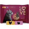 My Love / Miau! My Love SET kapsičky pre mačky s kuracím mäsom v omáčke, s morčacím v omáčke 4 x 85 g (2381)