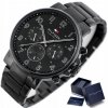 Pánske hodinky Tommy Hilfiger 1710383 čierne, plné, chronograf, dátumovka, krabička
