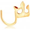 Šperky eshop - Piercing do nosa zo žltého 14K zlata - malá ligotavá korunka S2GG140.18