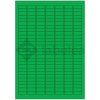 Labelea Samolepiace etikety 25,4x10 mm farebné papierové, na hárku A4, pre laserovú a atramentovú tlač, Farba etikiet Zelená, Počet hárkov v balení 100 EPY025010PG189S