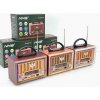 Retro rádio s MP3 prehrávačom NS-8891BT, FM/AM/SW - 3 pásma + LED podsvietenie