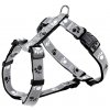 Postroj pre psy Trixie reflexný L-XL šedo-čierny s potlačou labiek 75-100cm * 25mm