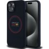 AppleMix Kryt RED BULL Red Ring pre Apple iPhone 15 - Podpora MagSafe - silikónový - tmavomodrý