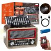 NoName Retro FM rádio Solární Bluetooth Přenosné Bateriově Napájené Kuchyňské USB-C Anténa