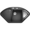 Blanco Delta II s excentrom, s nerezovou miskou - Antracit