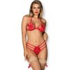 Erotická súprava Giftella set - OBSESSIVE Červená L/XL