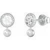 Guess Fashion oceľové náušnice s perličkou Tiny Pearly JUBE05517JWRHT/U