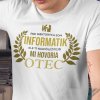 Tričko s potlačou OTEC INFORMATIK Pánsky Biela XS